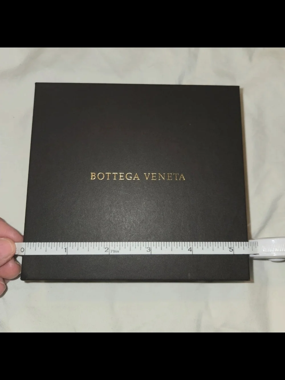 Bottega Veneta Black Gift Box with Gold Logo